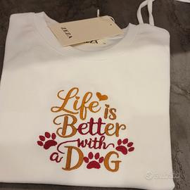 Maglietta donnapet dog animali