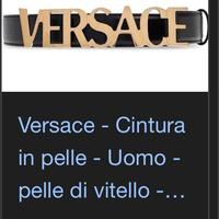 Cintura nuova Versace uomo