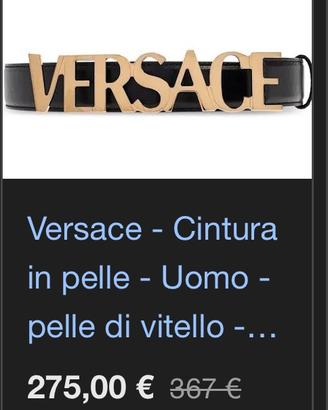 Cintura nuova Versace uomo