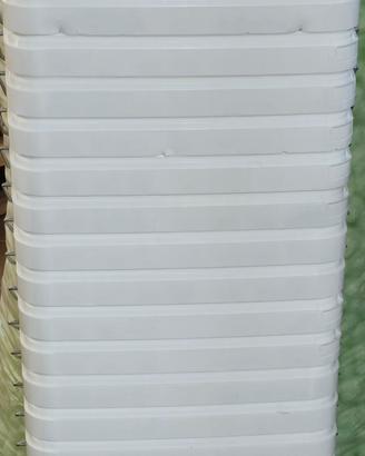 5 pz secchio di plastica bianco con tappo 