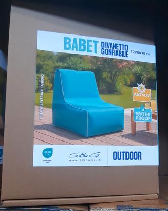 Divanetto gonfiabile per esterno
70x90x70
