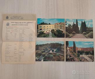 Ospedale San Pietro Roma 1980 Cartoline e Referto 