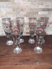 Bicchieri birra marchiati Henninger Meister.