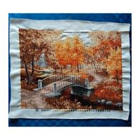 Quadro, ricamo con perline 