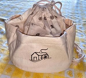 Cestino portapane in cotone Mulino Bianco