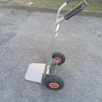 carrellino in alluminio con pedana pieghevole 