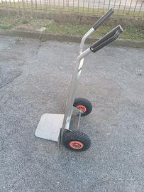 carrellino in alluminio con pedana pieghevole 