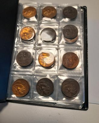 Lotto 22 monete regno d'italia più album.