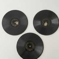 Lotto 3 rari dischi 80/100 giri Pathè x grammofono