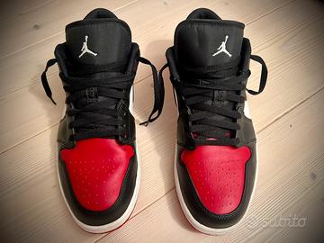 Air jordan 1 low bred Toe