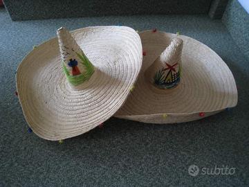 2 cappelli messicani per carnevale diametro cm. 88