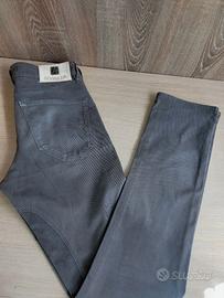 Pantaloni Siviglia Slim Grigio Fumo Taglia 31