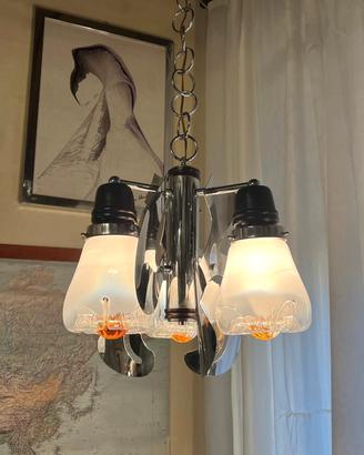 Lampada a sospensione anni'70 Mazzega 