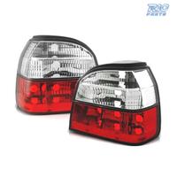 FANALI PER VOLKSWAGEN VW GOLF 3 91-97 ROSSO BIANCO