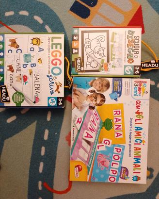 giochi in scatola leggere e scrivere e disegnare