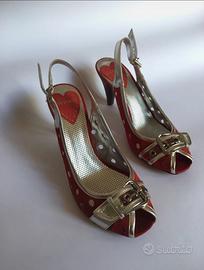 Décolleté rosso in pelle CafèNoir 36