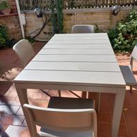 Tavolo Giardino, con 4 sedie 