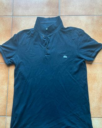 Polo Lacoste nera originale Classic Fit uomo
