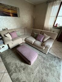 Divano angolare beige - buone Condizioni