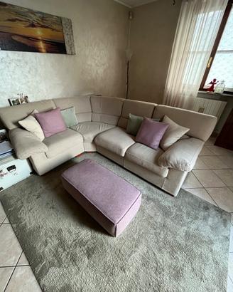 Divano angolare beige - buone Condizioni