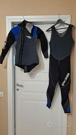 Muta subacquea uomo Seac Sub due pezzi neoprene M
