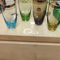 bicchieri vintage in vetro soffiato