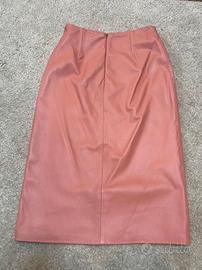 Gonna pelle rosa Mochi