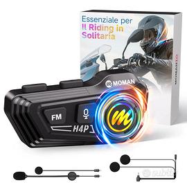 Moman Auricolare Casco Moto 1000mAh Batteria RS H4