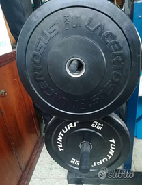 Bilanciere Olimpico da 20kg+ Dischi Bumper