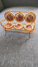 MINIATURA DIVANO IN PORCELLANA DI LIMOGES 