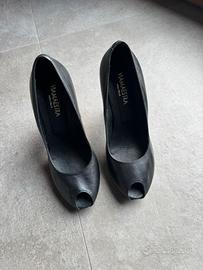Décolleté Via Maestra vera pelle 38 nero