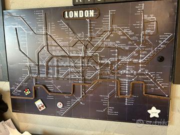 ARREDO MURALE METROPOLITANA LONDRES UNDERGROUND