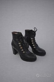 Stivaletti NeroGiardini neri in pelle – taglia 38 