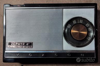 Radio voxson zephir 4 con fodero originale anni 60
