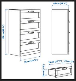 Due cassettiere Brimnes IKEA Arredamento e Casalinghi In vendita