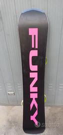 tavola  snowboard funky  155 cm più attacchi