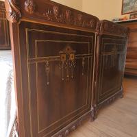 letto matrimoniale antiquariato in ferro
