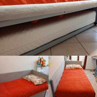letto divano+ 2'letto estraibile+ materassi ecc