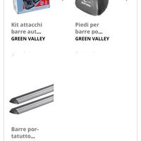 Barre portatutto greenvalley alluminio golf 6