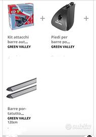 Barre portatutto greenvalley alluminio golf 6