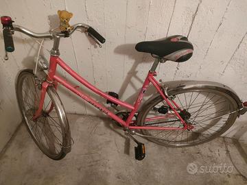Bici vintage rosa Peugeot bimba 26 pollici