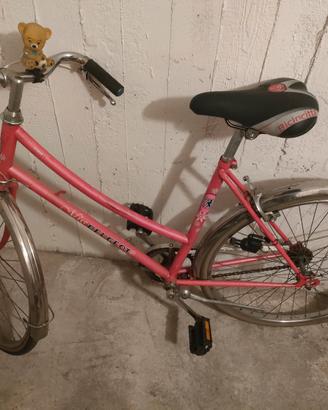 Bici vintage rosa Peugeot bimba 26 pollici