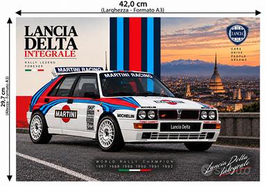 Poster Lancia Delta Integrale