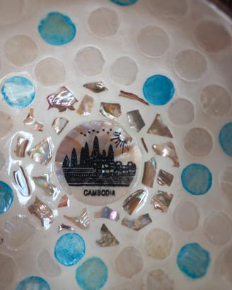 Ciotola in cocco e madreperla originale della Camb