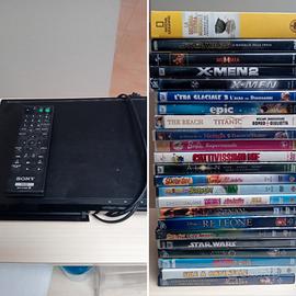 Lettore DVD Sony + Grande lotto DVD e cofanetti 