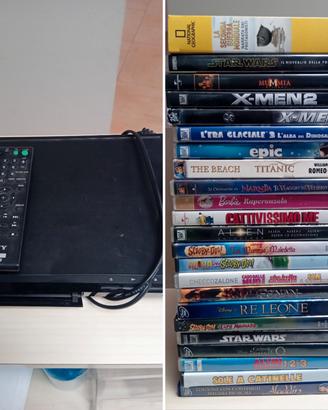 Lettore DVD Sony + Grande lotto DVD e cofanetti 
