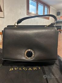 Borsa Bulgari in pelle nera