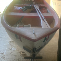 Barca in vetroresina con motore e carrello