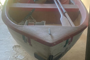 Barca in vetroresina con motore e carrello