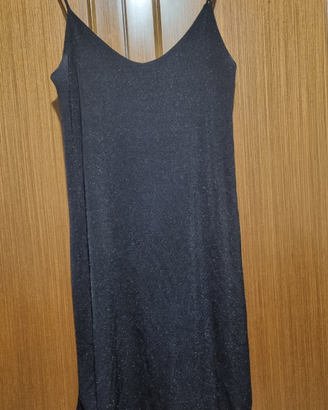 Terranova vestito tg S elegante brillantinato nero